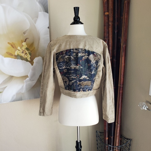 Vintage Jackets & Blazers - Rare Vintage 80s Texas Country Cropped Jacket